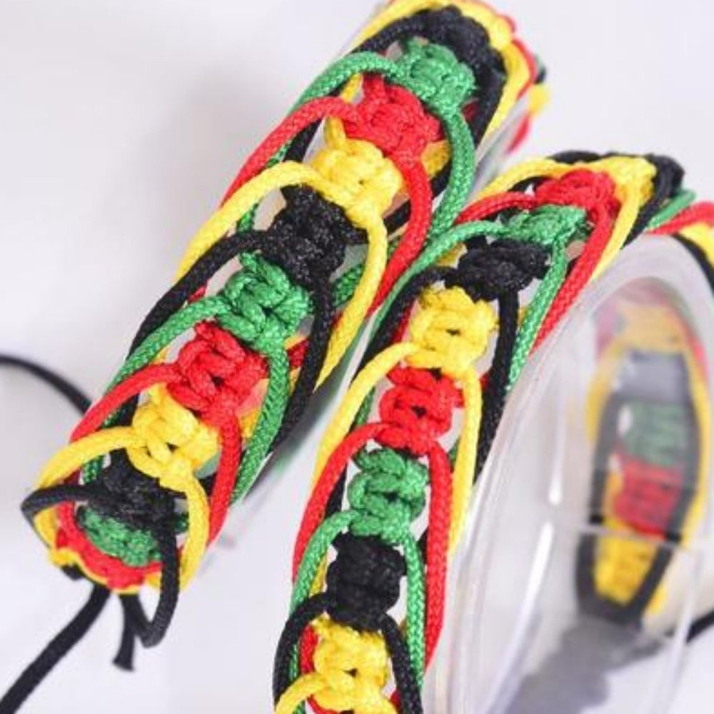 Unisex Rasta Braided Rope Band Bracelet